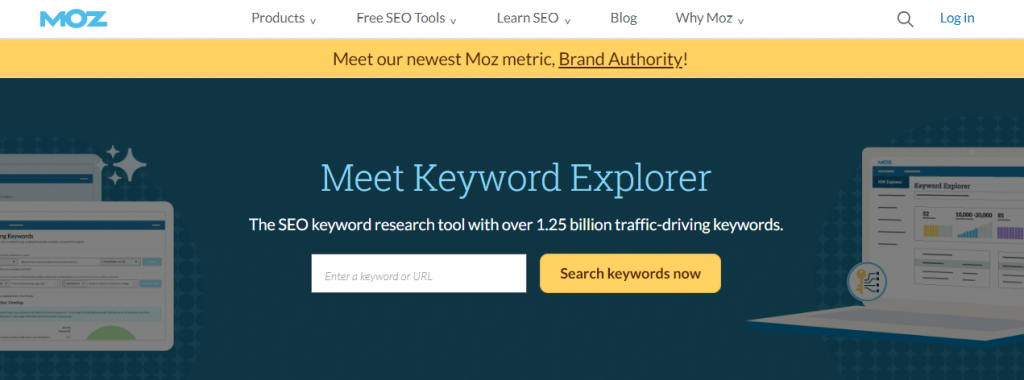 Moz Keyword Explorer Tool