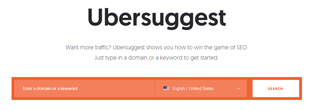 Ubbersuggest - Keyword Research Tool